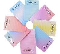8 Color Fluorescent Paper,Portable Daily Planner Memo Note Pads,Portable Memo Pads Horizontal Grid,Sticky Notes,Post It Notes,Post Its,Note Pads