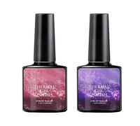 8 Color Temperature Change Broken Nail Polish Color Gradient Nails A Bottle Of Three Color 16ml Nail Kits That Come with Everything (B, One Size)