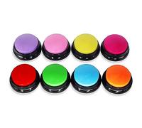 8 Color Voice Recording Button, Recordable Buttons Talk Training for Classroom Study, 30 Second Record &Playback