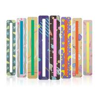 8 Colorful Lace Bookmarks, Dyslexia Bar Marking Strips, Colorful Bookmarks, Colorful Overlapping Lane Guide Ruler, Visual Stress Relief for Primary School Kids