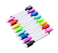 8 Colors Dry Erase Markers with Eraser Cap Home Office Classroom Portable Low Odor Whiteboard Pen Set for Glass/Whiteboard/Plastics/Porcelain