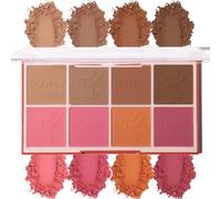 8 Colors Face Matte Blush Palette Shading Blusher - Buildable Facial Ch lusher Contour Bronzing Pressed Powder Makeup Pallet Women Gift Set (8 Colors Face Blush Palette)