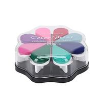 8 Colors Ink Pads, Petal Shape Stamp Pad Set for Fingerprint Art, Scrapbooking, Card Making and Rubber Stamping Crafts