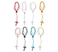 8 Colors Noctilucent Necklace Rosary Beads Necklace Catholicism Prayer Religious Jewelry for Daily Wear