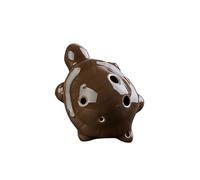 8 Colors Ocarina 6 Hole Small Ocarina Alto C Tone Beginner Ocarina Teaching Ceramic Pendant (Color : 03)
