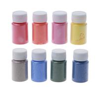 8 Colors Thermochromic Temperature Activated Pigment Powder Heat Sensitive Color Changing Powder Paint Resin Epoxy Art Bath Paints