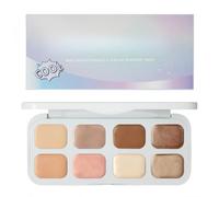 8 Colour Cream Eyeshadow Palette,Nude Matte Eye Shadow Pallets for Women,Multi-Use as Highlighter&Contour,Highly Pigmented Cream Eyeshadows with Bronzer&Contour,Concealer Palette Blendable Makeup Set