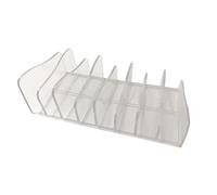 8 Compartment Acrylic Makeup Palette Organizer for Eyeshadow Contour | Durable acrylic 8 slots vertical storage compact 6.69x3.35x5 inch for cosmetics palettes powders foundations