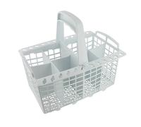 8-Compartment Cutlery Basket with Handle Fits Creda/ Ariston/ Hotpoint/ Indesit Dishwasher, White