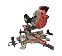 LUMBER JACK Sliding Compound Mitre Saw, 210mm Single Bevel Action 1500W 240V 45 Degree Bevel 4500rpm Includes 24T Blade