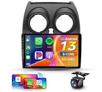 8 Core 4G+64G Android 13 Car Stereo for Nissan Qashqai 2006-2013 Wireless CarPlay Android Auto DSP/32EQ, Hodozzy 9 Inch Car Radio with Bluetooth 5.0 MirrorLink 63UIs AHD Backup Camera