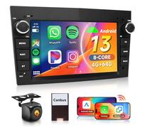 8 Core 4G+64G Car Radio for Opel Vauxhall Corsa Astra Vivaro Zafira Combo, Hodozzy 7 inch 1280P Touchscreen Android 13 Car Stereo with Wireless Carplay Android Auto BT 5.0 DSP/32EQ SWC AHD Camera