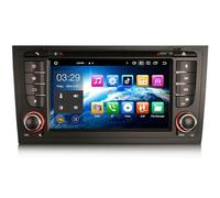 8 Core Android 14 7 inch Car Stereo Sat Nav Head Unit for Audi A6 S6 RS6 Allroad GPS Carplay Bluetooth WiFi SWC A2DP FM/AM DAB+DVB-T2 4GB RAM+64GB ROM