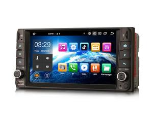 8-Core Android 14 Car Stereo Radio for Toyota Hilux RAV4 Corolla Vios GPS Navi Carplay Android Auto DSP Bluetooth 5.0 A2DP DVB-T2 WiFi DAB+IPS 64GB ROM