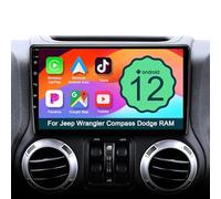8 Core Android Car Stereo Radio for Jeep Wrangler JK 2007-2018 with Wireless CarPlay/Android Auto, 10" Touch Screen Head Unit GPS WiFi AM/FM SWC