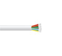 8 Core Copper Alarm CU PVC White Cable - 100M