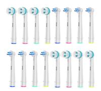 8 Count Interspace and 8 Count Ortho Care Brush Heads Compatible with Oral B Electric Toothbrush.