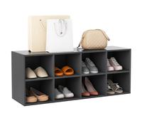 8-Cube Shoe Bench Entryway Shoe Rack Cabinet 8 Cubbies Storage Shelf