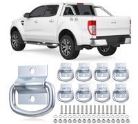 8 D Rings Heavy Duty D Rings Tie Down Anchors Hooks, Lashing Ringss, Tie Down Ringsfor Trucks Boats Vans Kayak Cargo Trailers Accessories, with 16 M6 Washers, 16 M6x25mm Screws, 16 Nuts