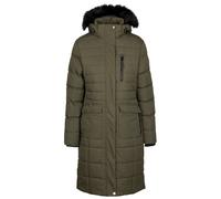 (8, Dark Vine) Trespass Womens Padded Jacket Long Length Sasha