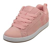 (8) DC Shoes Court Graffik Sd Womens Skate Trainers in Pink White