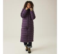 (8, Deep Plum) Regatta Womens Elender Hooded Giovanna Fletcher Long Jacket - Darkest Spruce