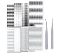 8 Diamond Stickers, 2 Tweezers, Acrylic Nail Art Glitter Stones, Self-Adhesive Gemstones For Handmade, Self-Adhesive Diy Craft Kit