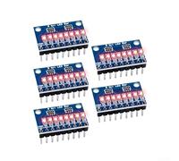 8-Digit Blue Red LED Indicator Module Pack of 5 for MCU-Based Projects Status Displays Breadboard-Friendly DC 3-24V (Red-anode)