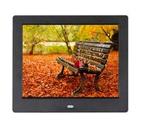 8" Digital Photo Frame With Human Induction -Electronic Photo Frame With 1080P Video, Music, Photo, Auto Rotate,Slide Show, Remote Control, Calendar, Time (Black)