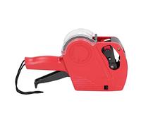 8 Digits Price Tag Gun, Manual Labeling Machine 8 Digits Price Tag Gun with Cartridge Portable Price Marking Tool Label, Pricemarker Labels (Red)