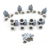 8 Double Shower Door Rollers Runners Wheels Pulleys 23mm Wheel Diameter Top Bottom Bathroom Replacement Parts