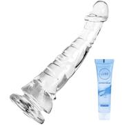 8" Dragon Transparent Monster Huge Anal Dildo with Strong Suction Cup Prostate Big Dildo Sex Toys G-spot Horse Sex Toys4couples Men & Women Sex Toys for Man Thick Strap On Harness Thick Penis S