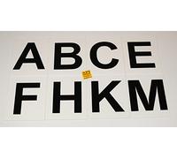 8 Dressage Arena Marker signs 175x200 approx -White - ABCE FHKM on 4mm polyprop (01-01)