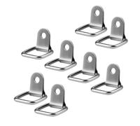 8 Drings, Heavy Duty D Ring Anchor Points, Load Capacity 200 kg, 304 Stainless Steel, 45×26 mm D Ring Anchor, Tie Down Anchor Suitable for Trailers to Secure Cargo, Boats, Trucks, and RVs