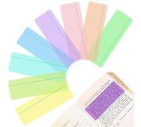 8 Dyslexia, Coloured Reading Overlays and Protective Case - Enhance Reading Comfort and Speed with Tinted Guided Strips - Ideal for Dyslexia, ADHD, Irlen Syndrome, and Visual Stress