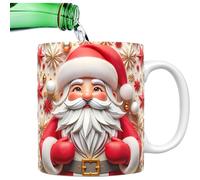 (8) Effect Mugs | 350ml Effect Coffee Mug with Handle | Beverage Container Photobooth Props Santa Claus Drinking Cup for Milk, Juice