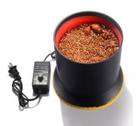 8'' Electric Vibratory Tumbler Polishing Machine, Polishing Small Metal Parts, Stepless Speed Adjustable, Low-Noise, for Rocks/Metal Parts/Screw, Walnut, Bodhi, Rosewood Beads, Olive Nut