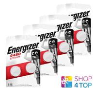 8 Energizer Cr2450 Lithium Batteries 3V Button Cells Dl2430 Br2430 Exp 2033 New