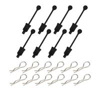 8 Enlarge Body Retainer & 12 PCS Body Clips Shell Fixed Buckle AR390178 | for ARRMA 6S 1/8 Outcast/Talion/Typhon/Kraton/Notorious 1/7 Felony/Fireteam/Infraction/Mojave/Limitless,Clip&Rubber Retainer