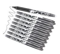 8 Erasable Pens Black Eraser Pen, Rub Out Pens with Rubbers on the End, Erasable Gel Pens that Rub Out,Gel Ink Eraser Pens for Kids Adults Writing Stationary School Supplies