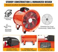 (8" Fan Only) Portable Ventilator Axial Blower Workshop Extractor Fan