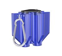 8 Flight Plastic Case Clear Blue Darts Wallet, 3 Flights per