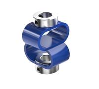 8 font insulated coupling D40L50 figure-eight encoder coupler Plastic Elastic Motor Encoder Eccentric Declination Angle Aluminum Alloy Coupling(12x12)
