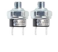 /8" for NPT Air Pressure Control Switch for Air Compressors - 90-120 PSI Adjustable Pneumatic Pressure Regulator Valve, Metal Construction, Silver(120-150PSI)