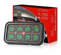 8 Gang Switch Panel, Circuit Control Box Relay System, Automatic Dimmable Switch Pod Panel, Harness Label Sticker, Universal Touch Switch Box For Car