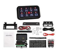 8 Gang Switch Panel, Circuit Control Box Universal Switch, Omentary Strobe Standard Modes, Automatic Dimmable, For Cars Trucks Boats ATV UTV SUV