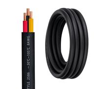 8 Gauge 3 Conductor Electrical Wire 8/3 Wire 16FT 600V 8 AWG Portable Power Cable for Motor Leads, Portable Lights, Battery Chargers, Machinery, Large Speakers, Etc (8AWG-3C, 16FT)