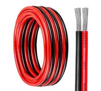 8 Gauge Wire 2 Conductor Tinned Copper Cable, Flexible 8 AWG Marine Wire for Solar Panel, LED Strip, Boat, Automotive, Trailer and Speaker (8 Gauge 10FT)