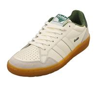 Gola Eagle 86 Womens Casual Trainers in Off White Green - 8 UK
