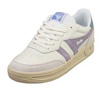(8) Gola Topspin Womens Fashion Trainers in White Lavender